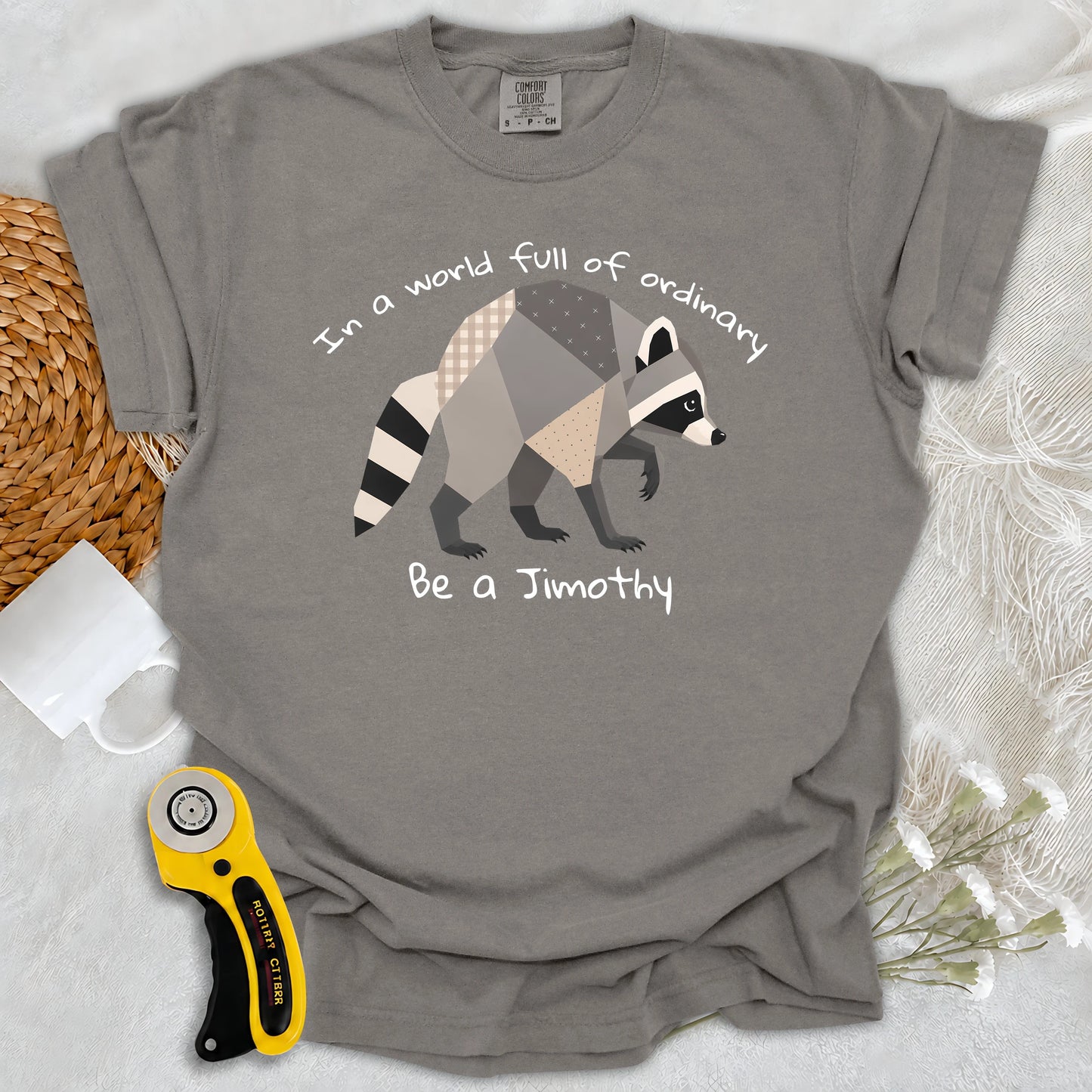 Comfort Colors Jimothy the Quilted Raccoon T-shirt