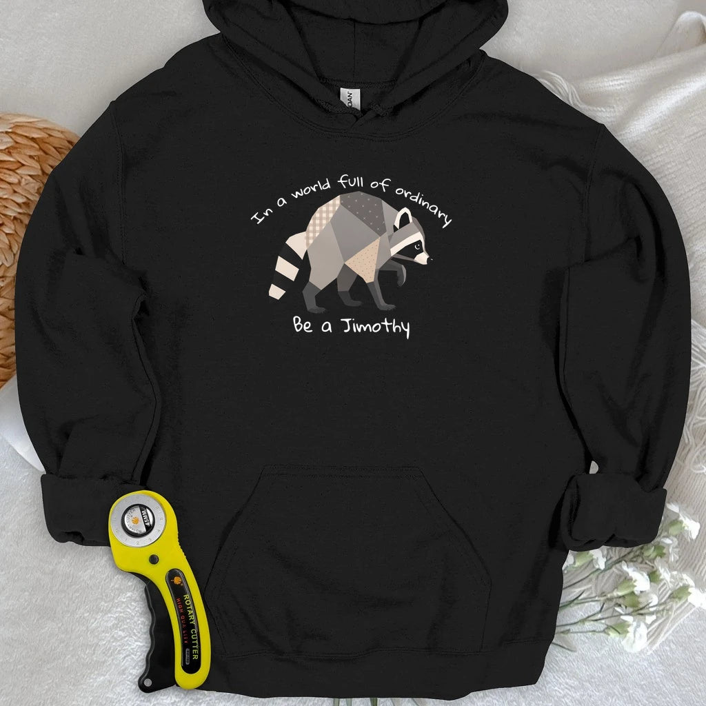 Jimothy the Quilted Raccoon Hoodie