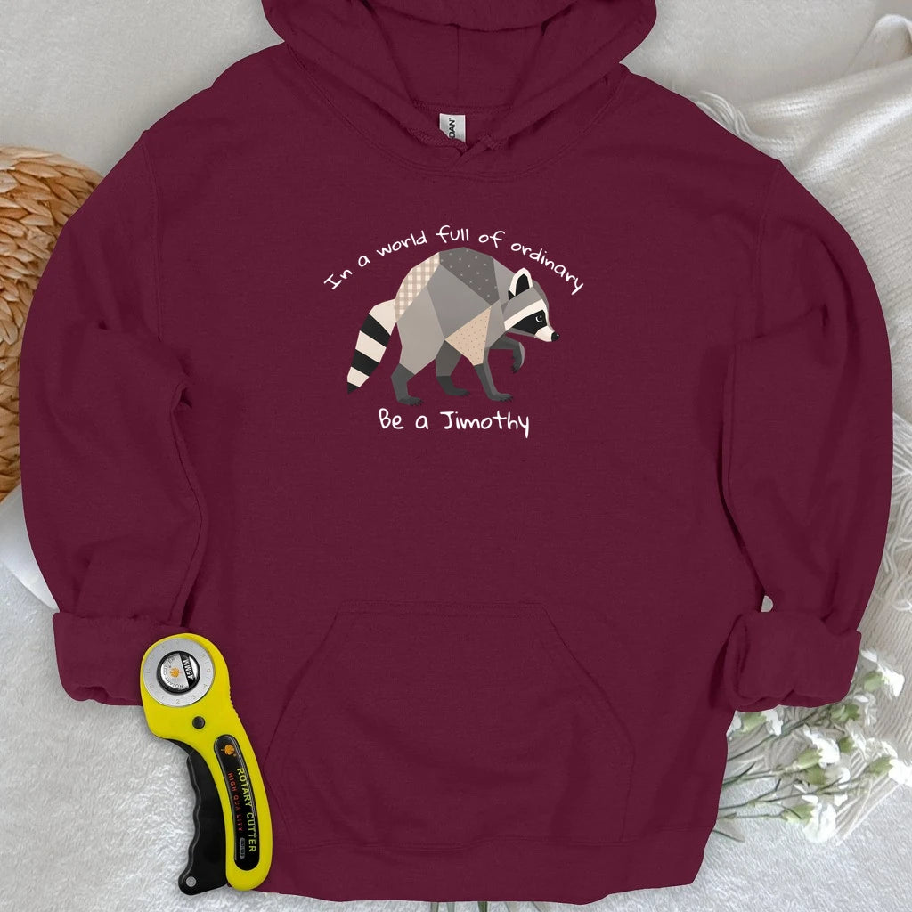 Jimothy the Quilted Raccoon Hoodie