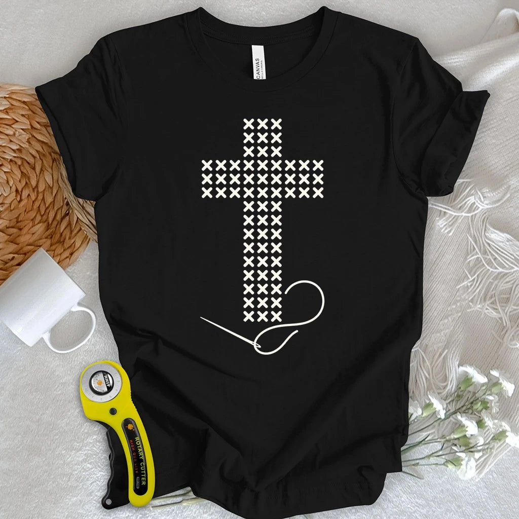 Cross Stitched Faith T-shirt