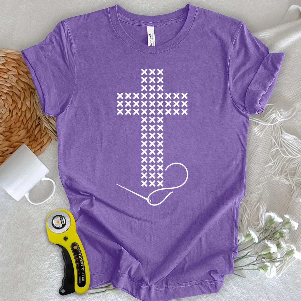 Cross Stitched Faith T-shirt