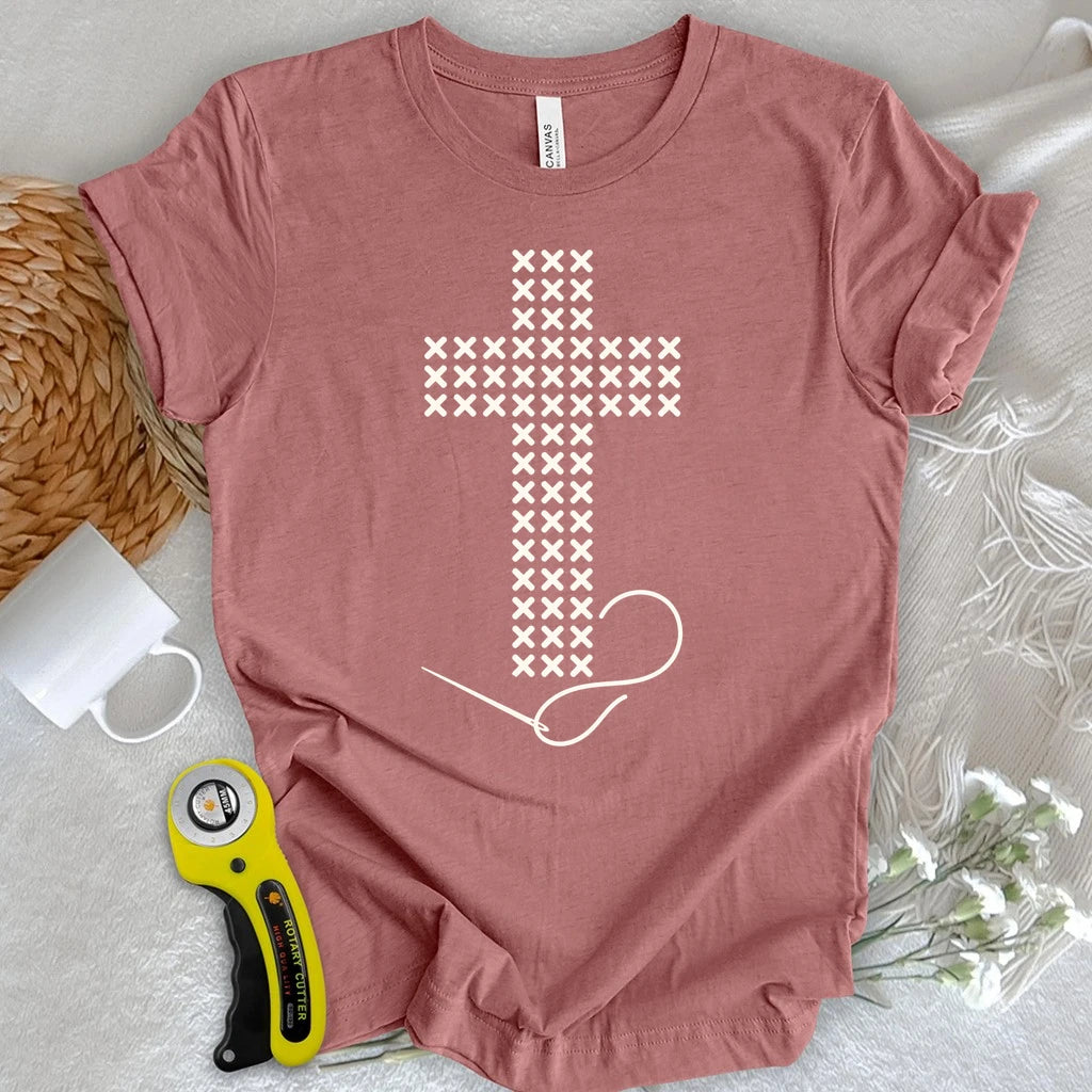 Cross Stitched Faith T-shirt