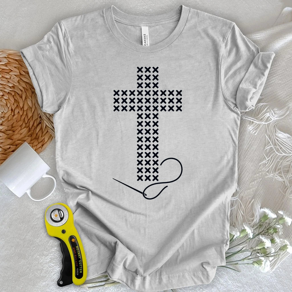 Cross Stitched Faith T-shirt