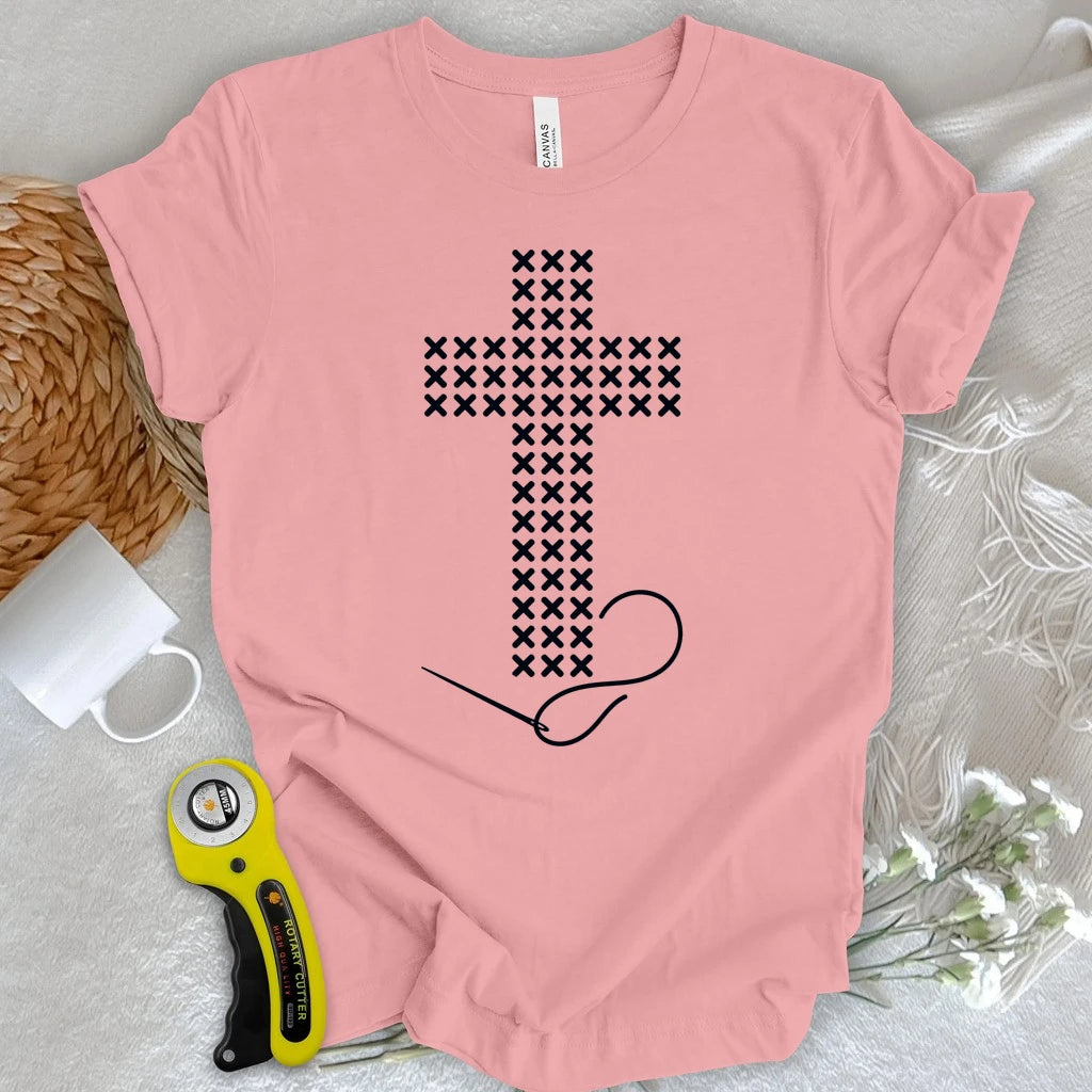Cross Stitched Faith T-shirt