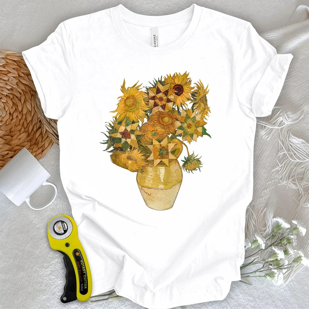 Vincent’s Quilt Star Sunflowers T-shirt