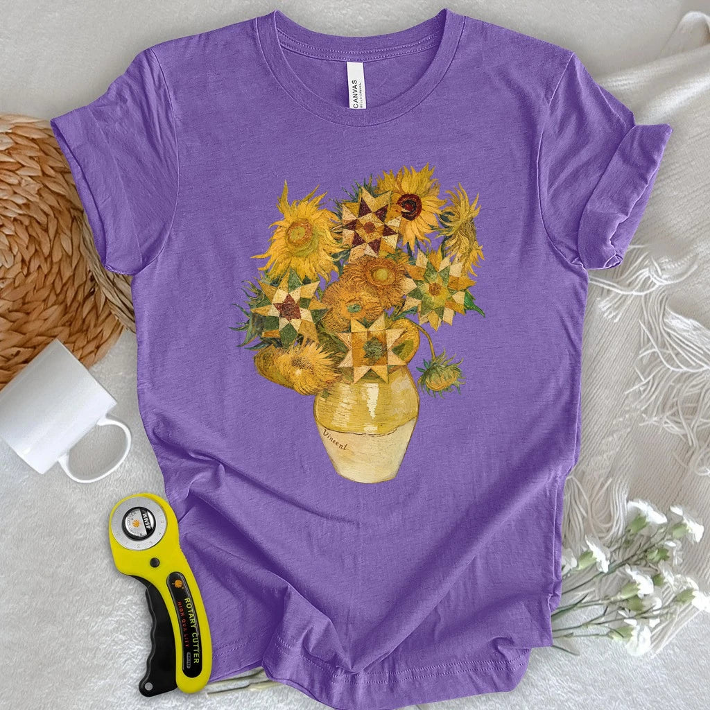 Vincent’s Quilt Star Sunflowers T-shirt