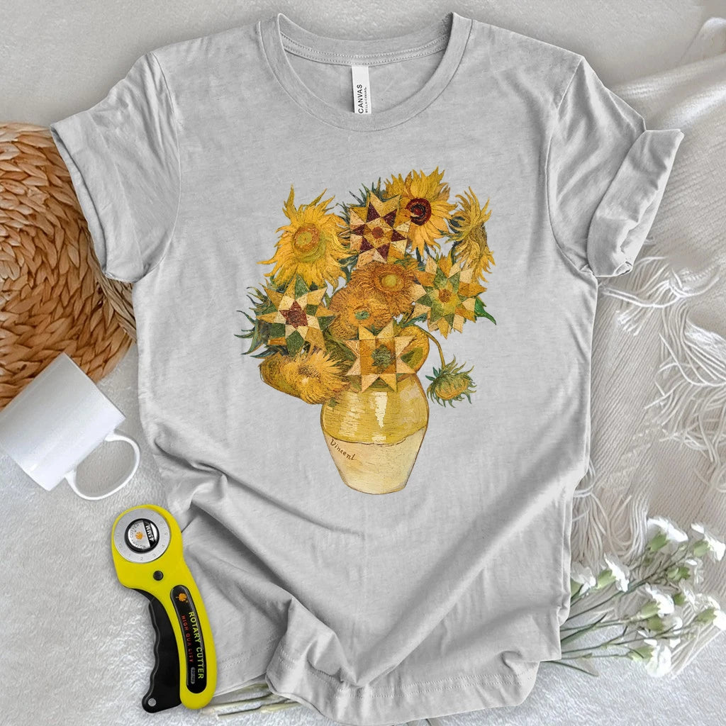 Vincent’s Quilt Star Sunflowers T-shirt