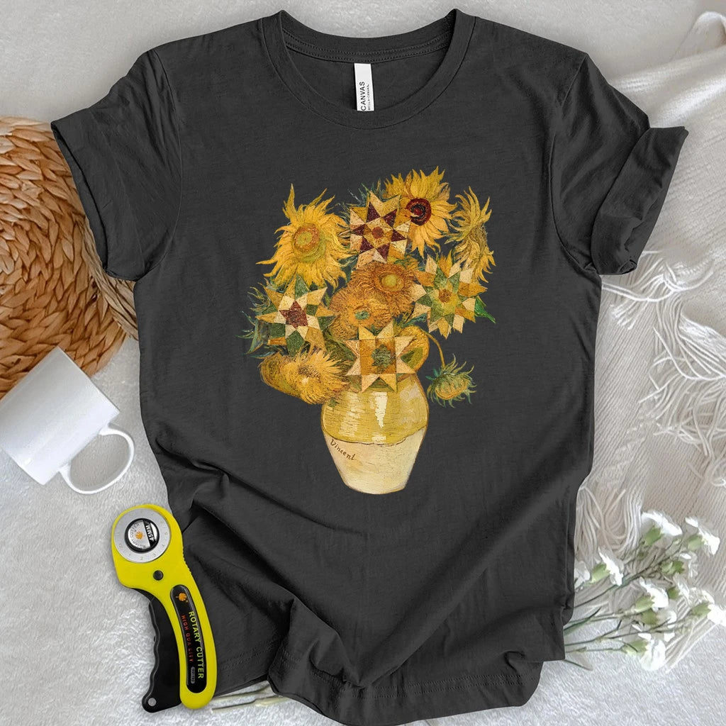Vincent’s Quilt Star Sunflowers T-shirt