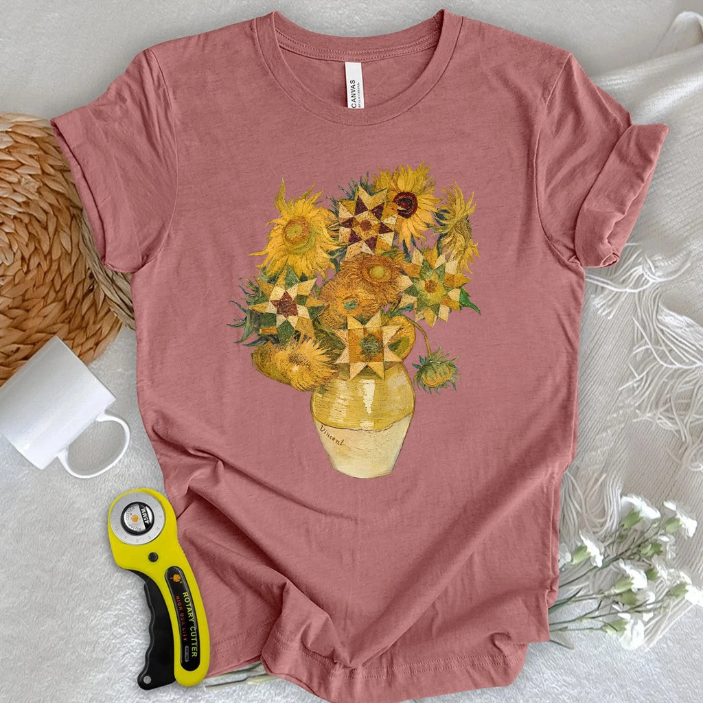 Vincent’s Quilt Star Sunflowers T-shirt