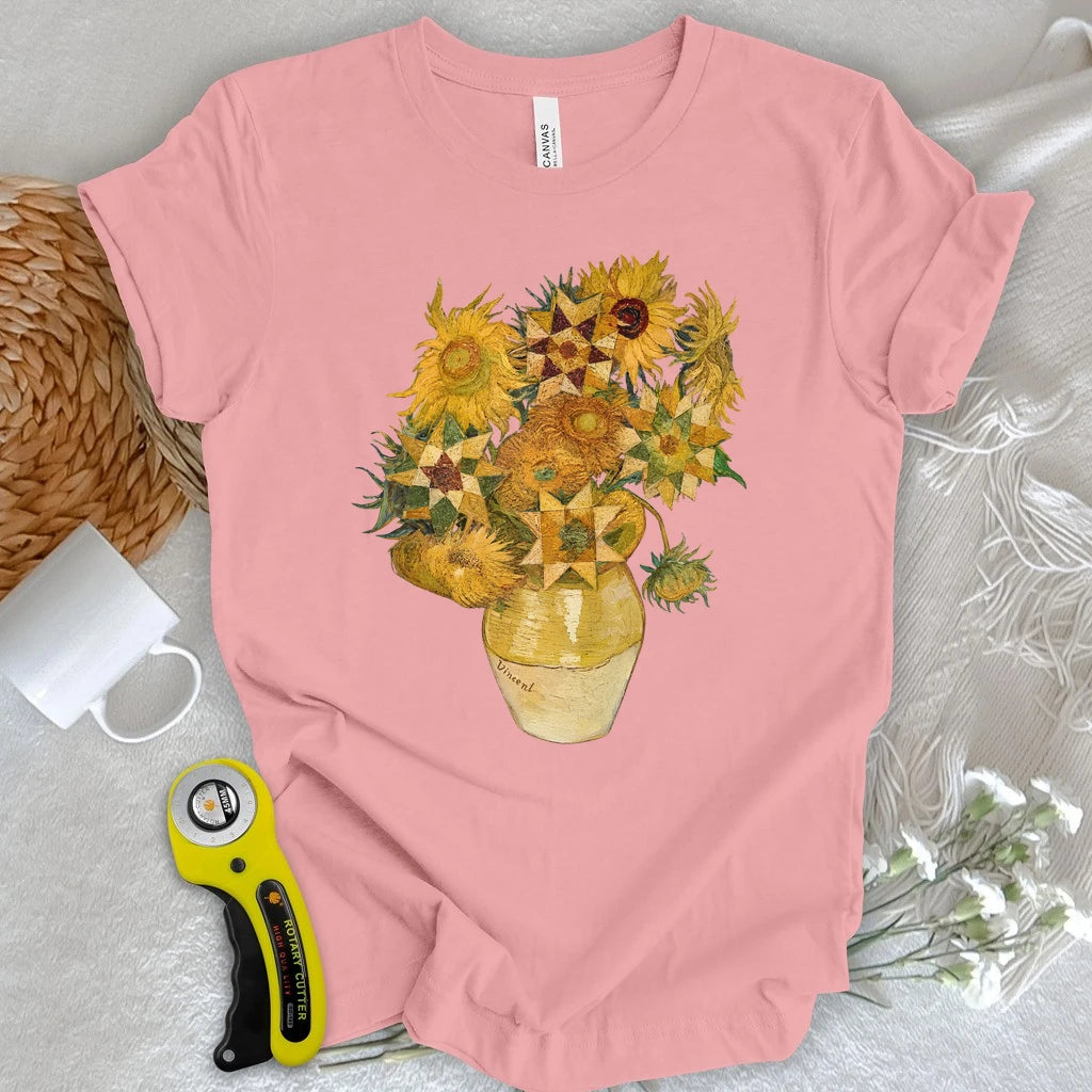 Vincent’s Quilt Star Sunflowers T-shirt