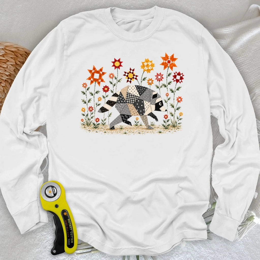 Jimothy Patchwork Bloom Long Sleeve T-shirt