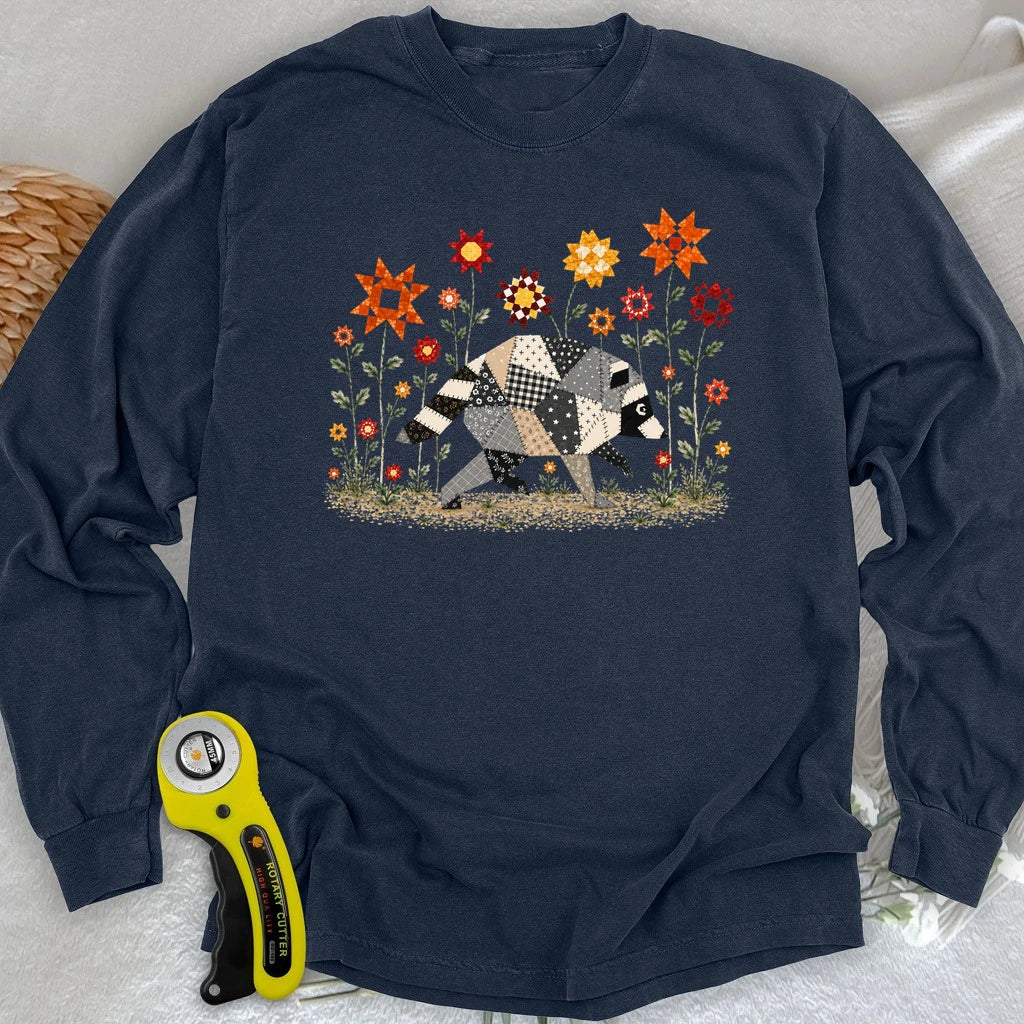 Jimothy Patchwork Bloom Long Sleeve T-shirt
