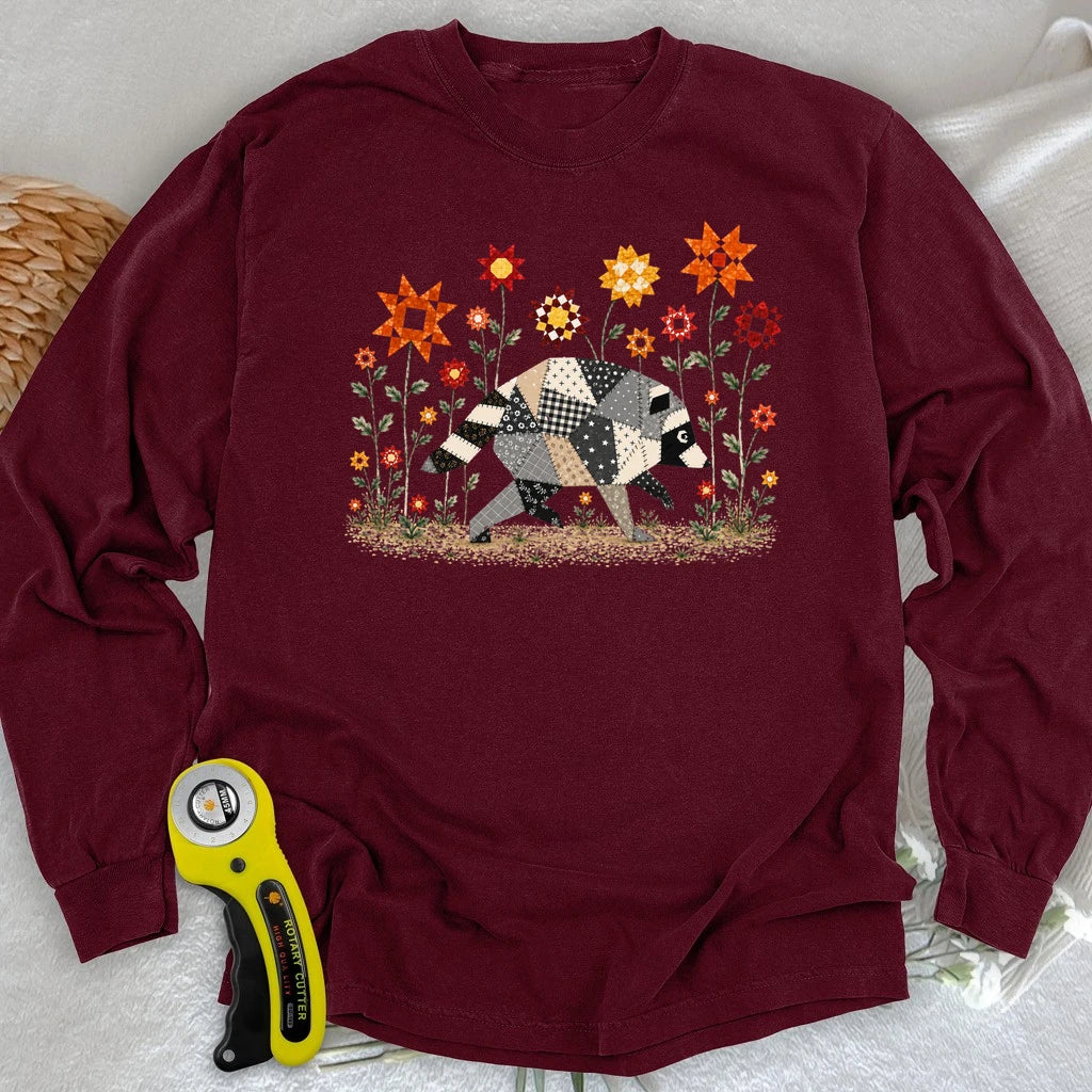 Jimothy Patchwork Bloom Long Sleeve T-shirt
