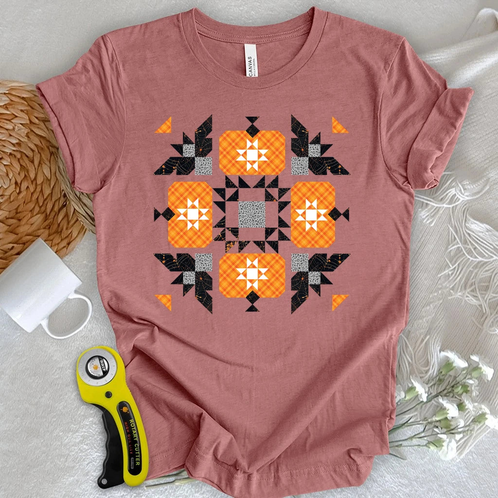 Halloween Patchwork Quilt T-shirt
