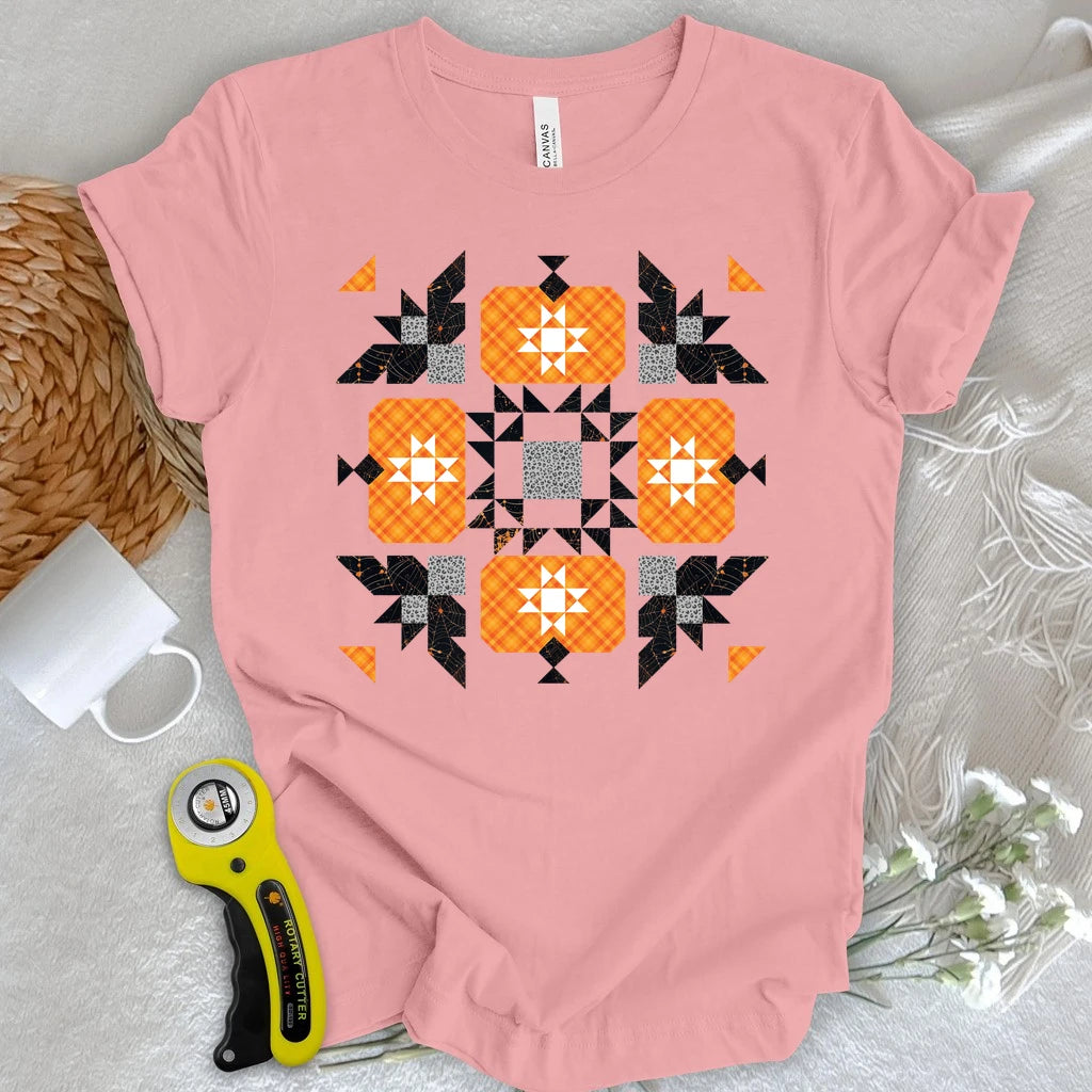 Halloween Patchwork Quilt T-shirt