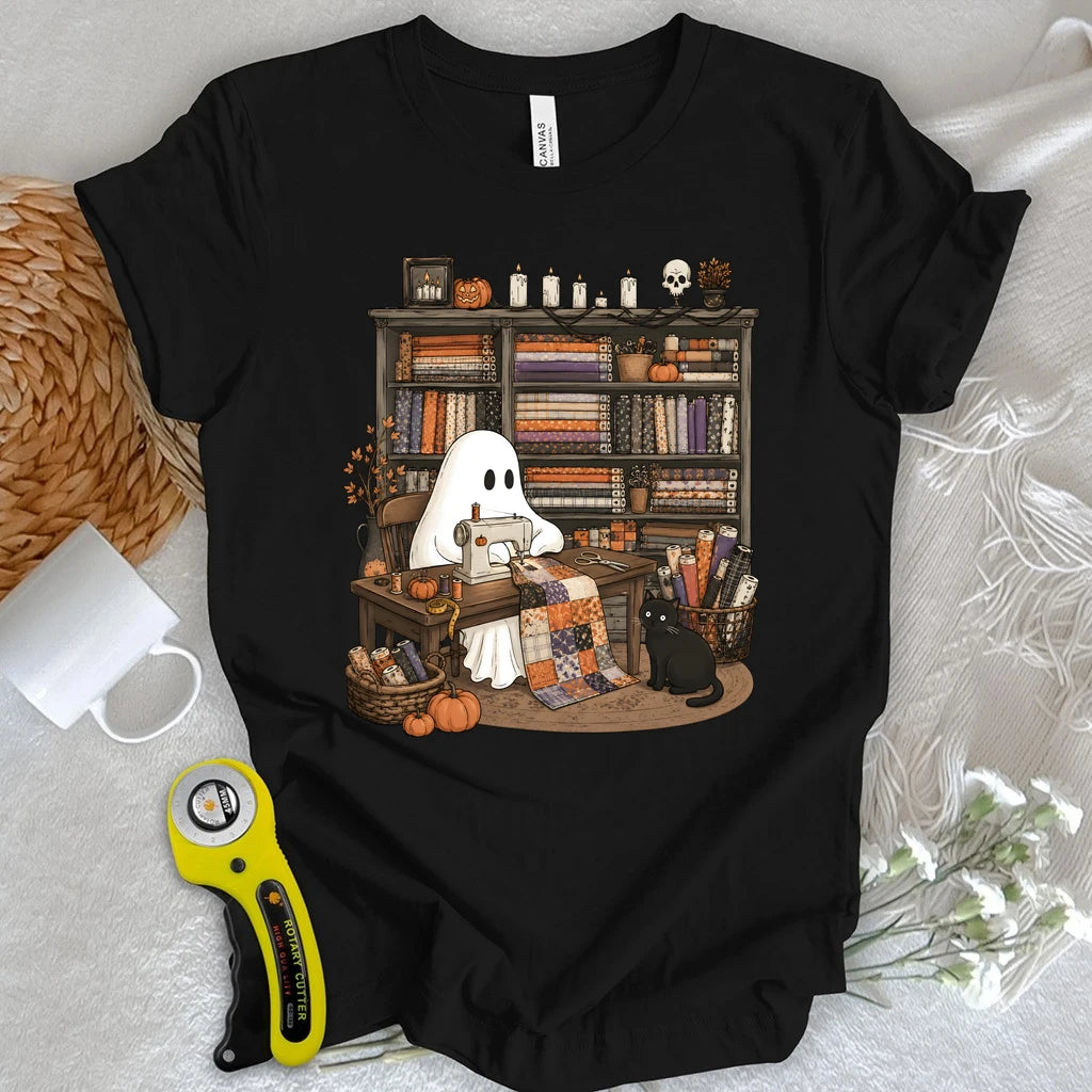 Ghostly Fabric Quilter T-shirt
