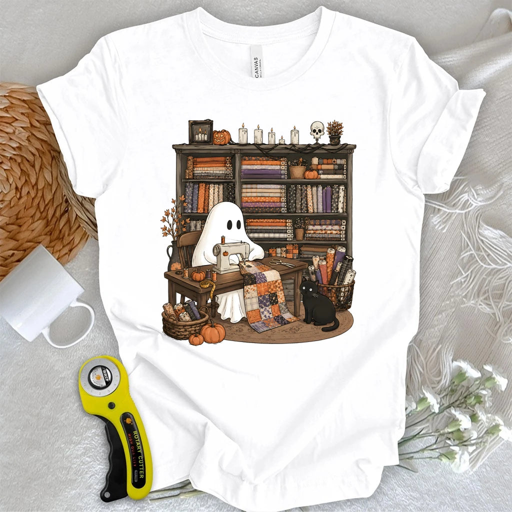 Ghostly Fabric Quilter T-shirt