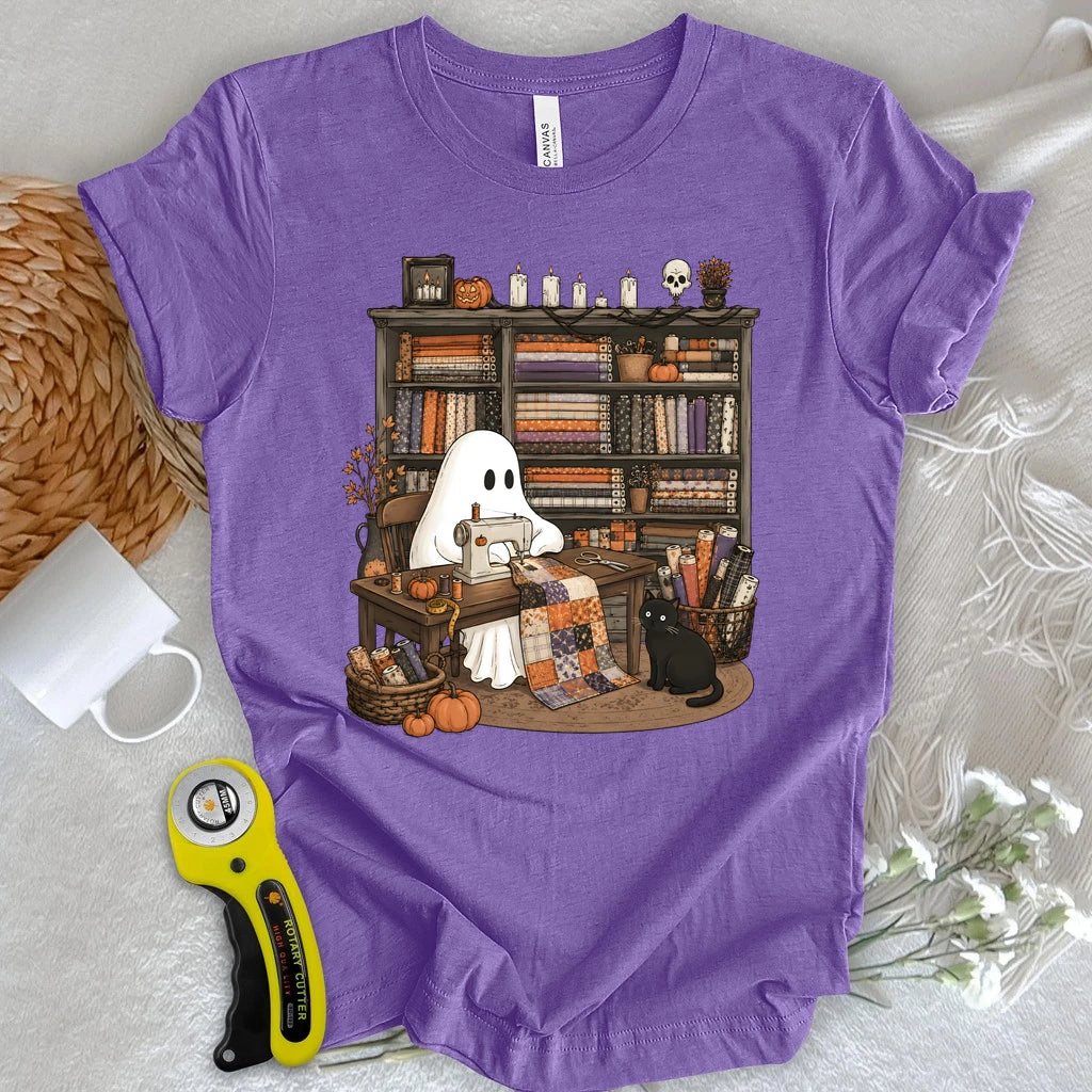 Ghostly Fabric Quilter T-shirt