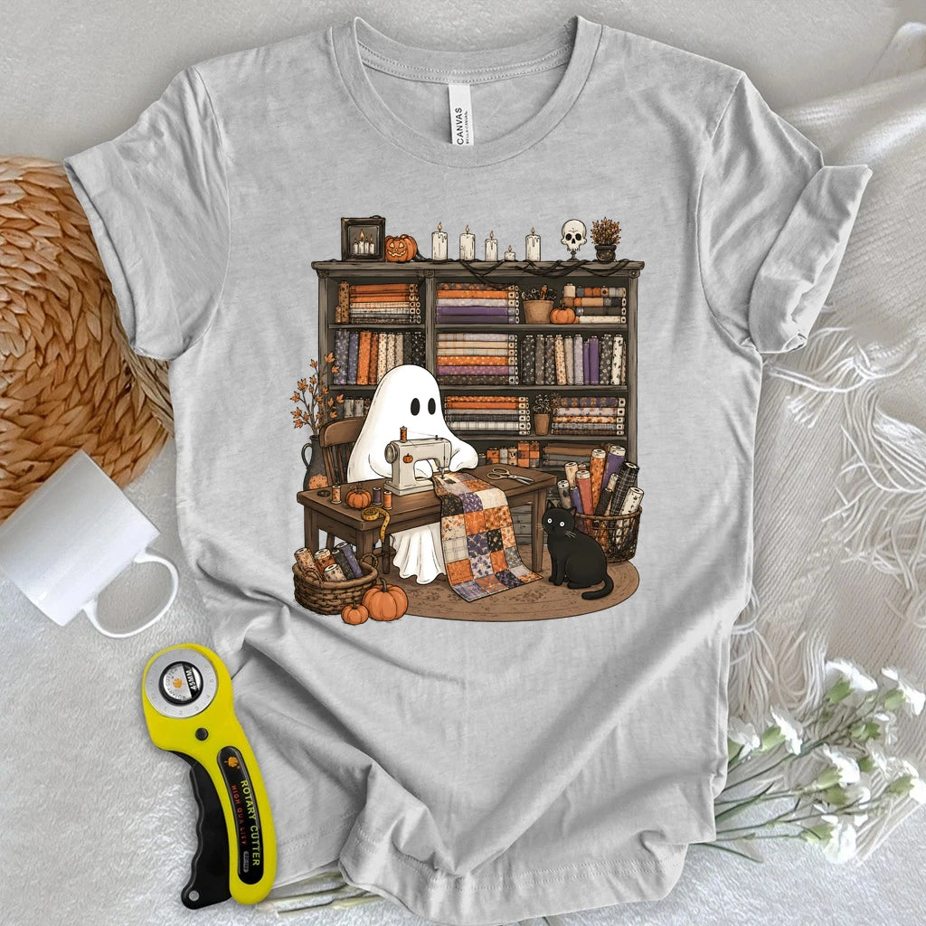 Ghostly Fabric Quilter T-shirt