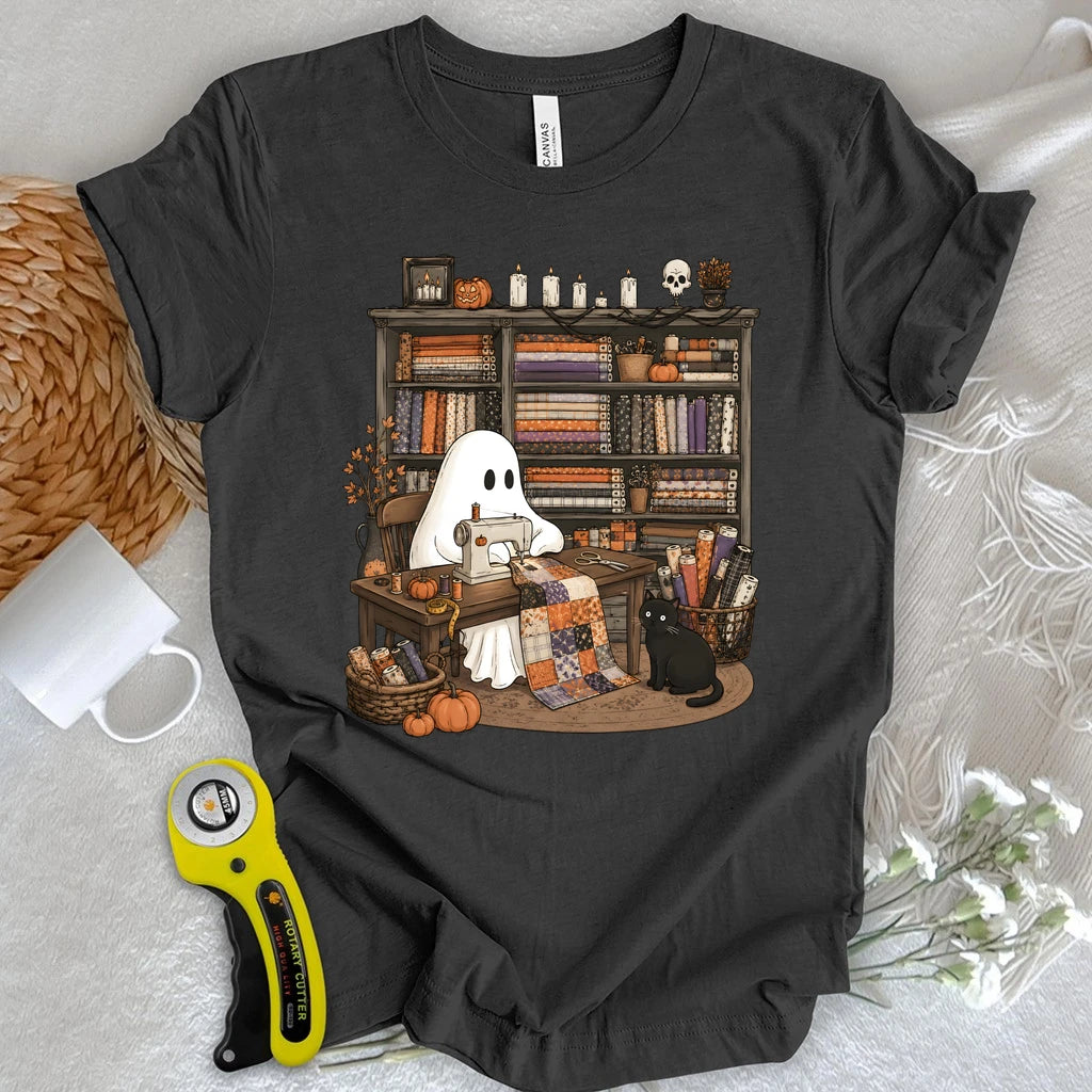 Ghostly Fabric Quilter T-shirt