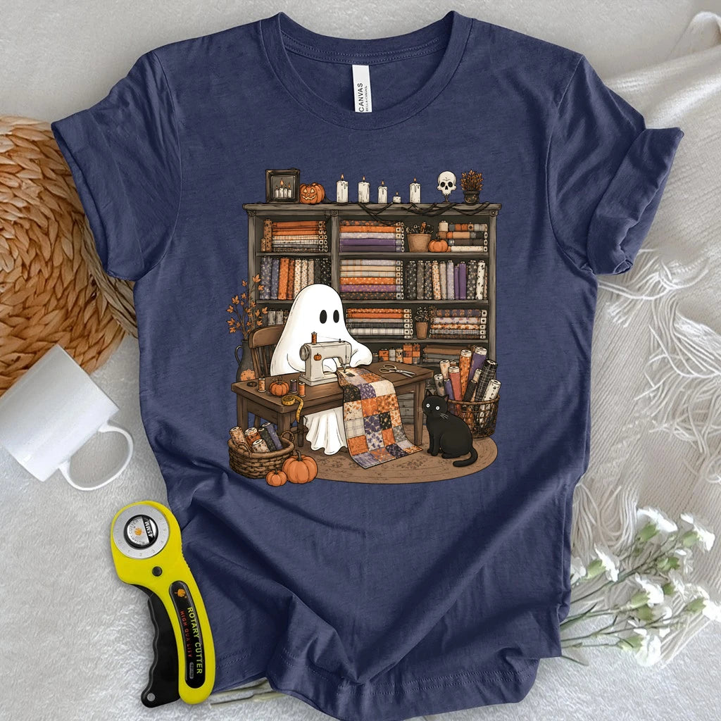 Ghostly Fabric Quilter T-shirt