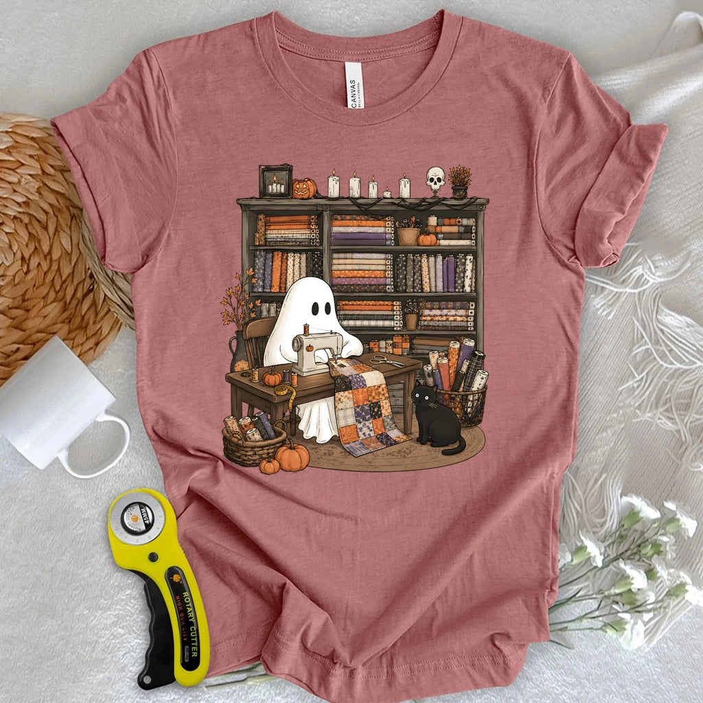 Ghostly Fabric Quilter T-shirt