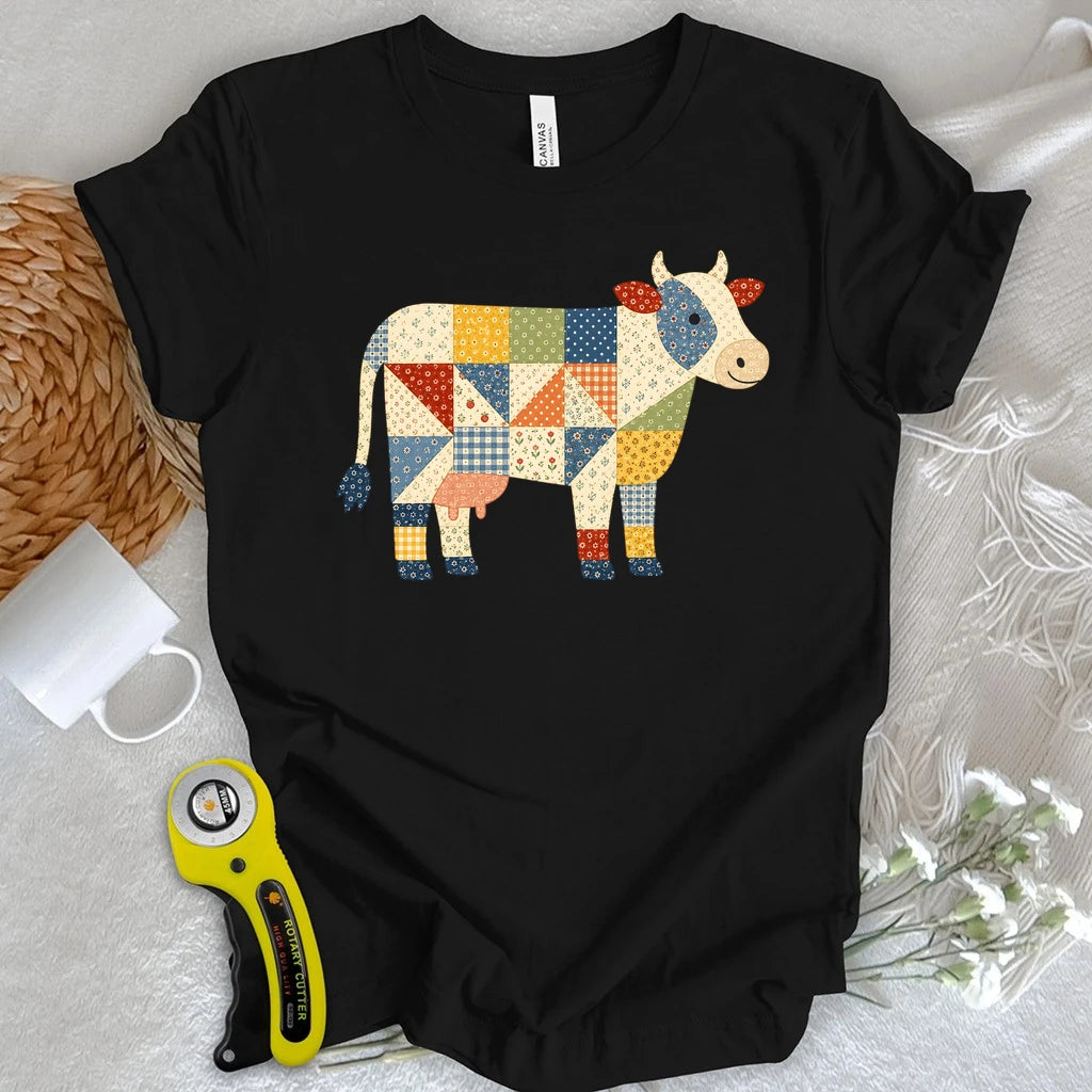 Patchwork Moo T-shirt