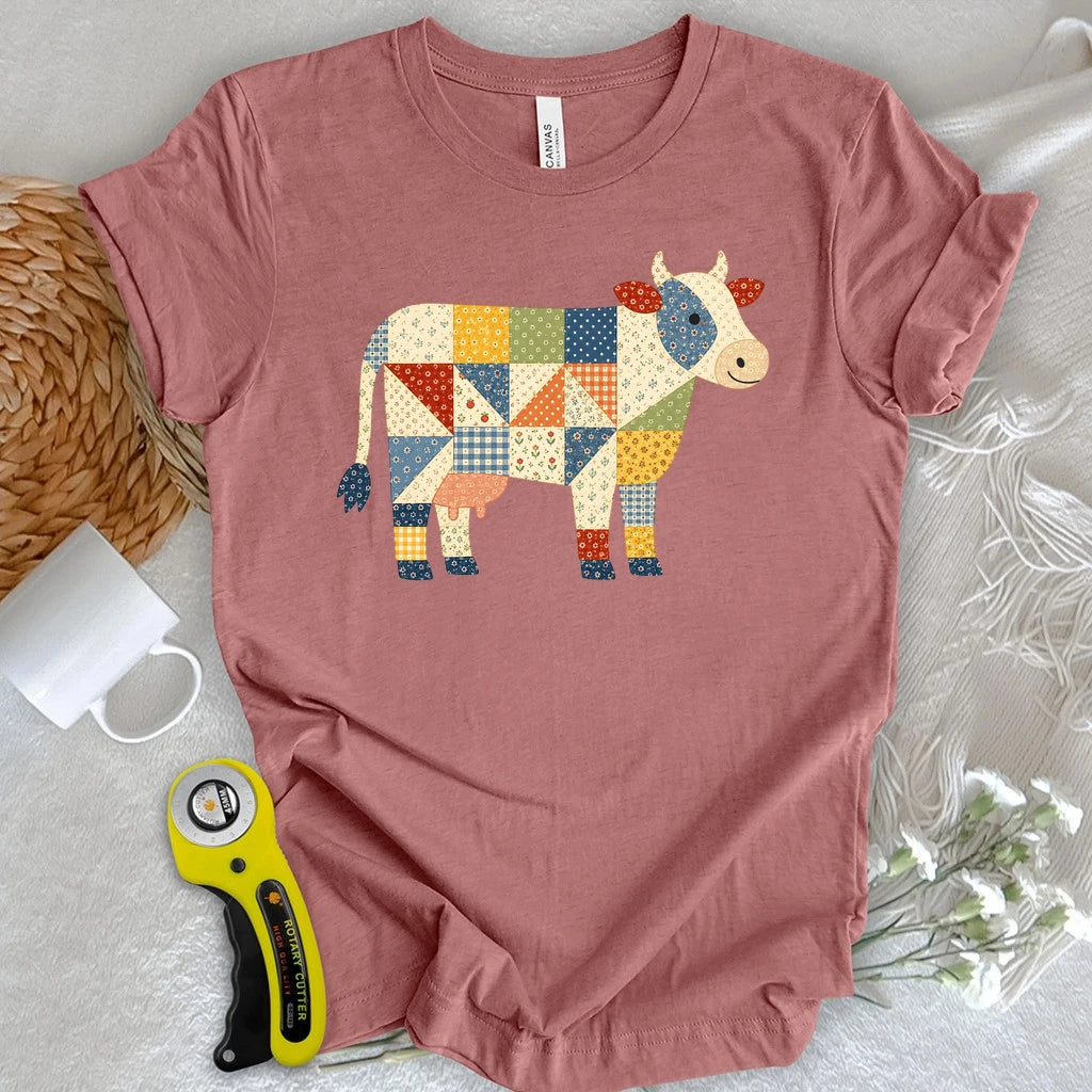 Patchwork Moo T-shirt