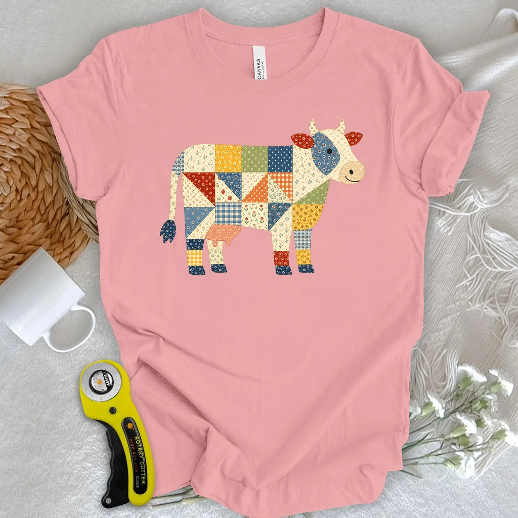 Patchwork Moo T-shirt