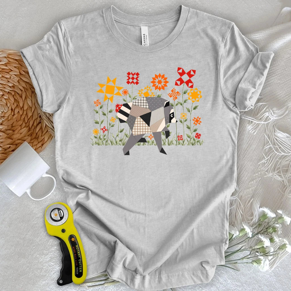 Jimothy in the Quilt Star Field T-shirt