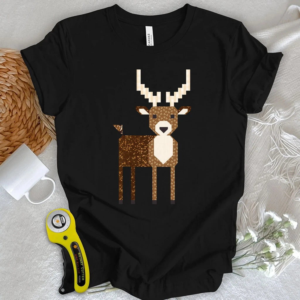 Patchwork Deer T-shirt