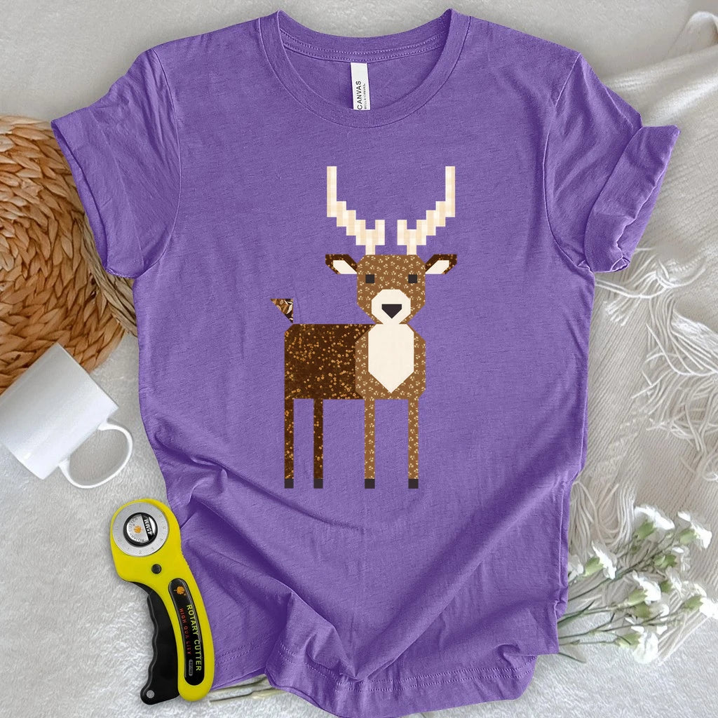Patchwork Deer T-shirt