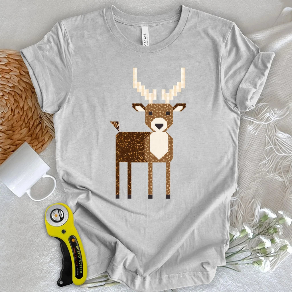 Patchwork Deer T-shirt