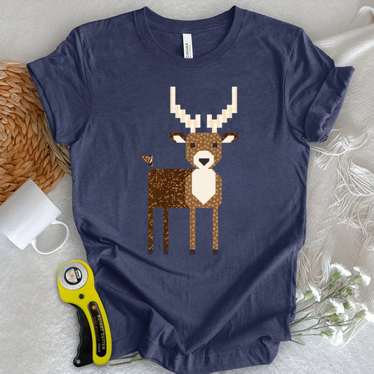 Patchwork Deer T-shirt