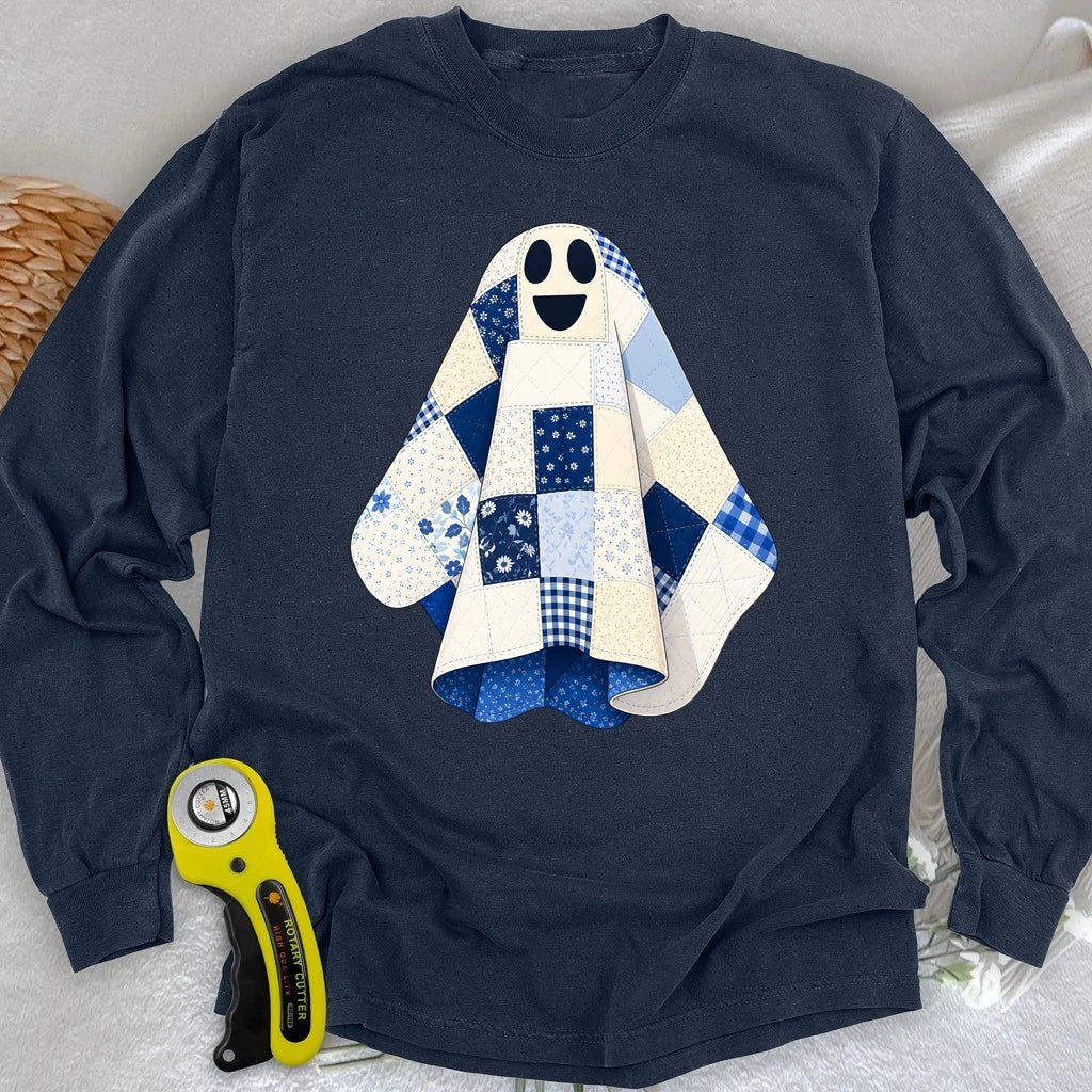 The Little Quilted Ghost Long Sleeve T-shirt