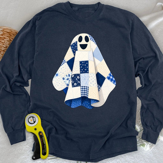 The Little Quilted Ghost Long Sleeve T-shirt