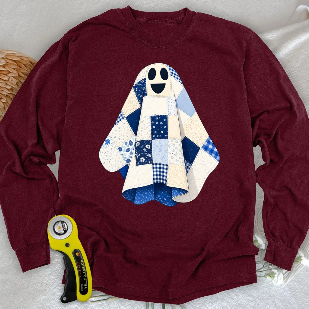 The Little Quilted Ghost Long Sleeve T-shirt