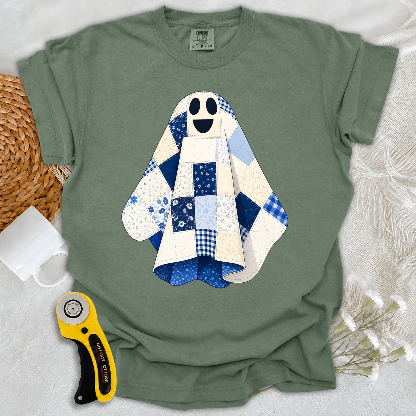 Comfort Colors The Little Quilted Ghost T-shirt