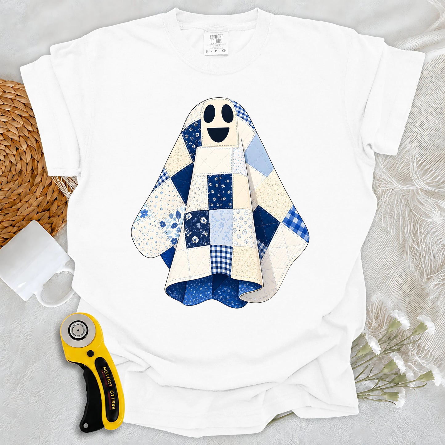 Comfort Colors The Little Quilted Ghost T-shirt