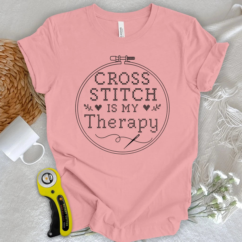 Cross Stitch is My Therapy T-shirt