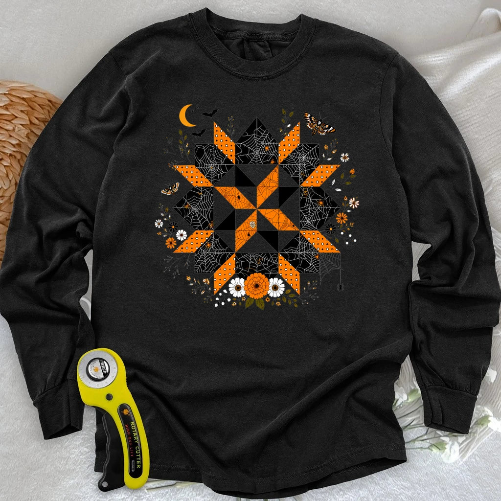 Haunted Garden Quilt Long Sleeve T-shirt