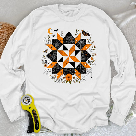 Haunted Garden Quilt Long Sleeve T-shirt
