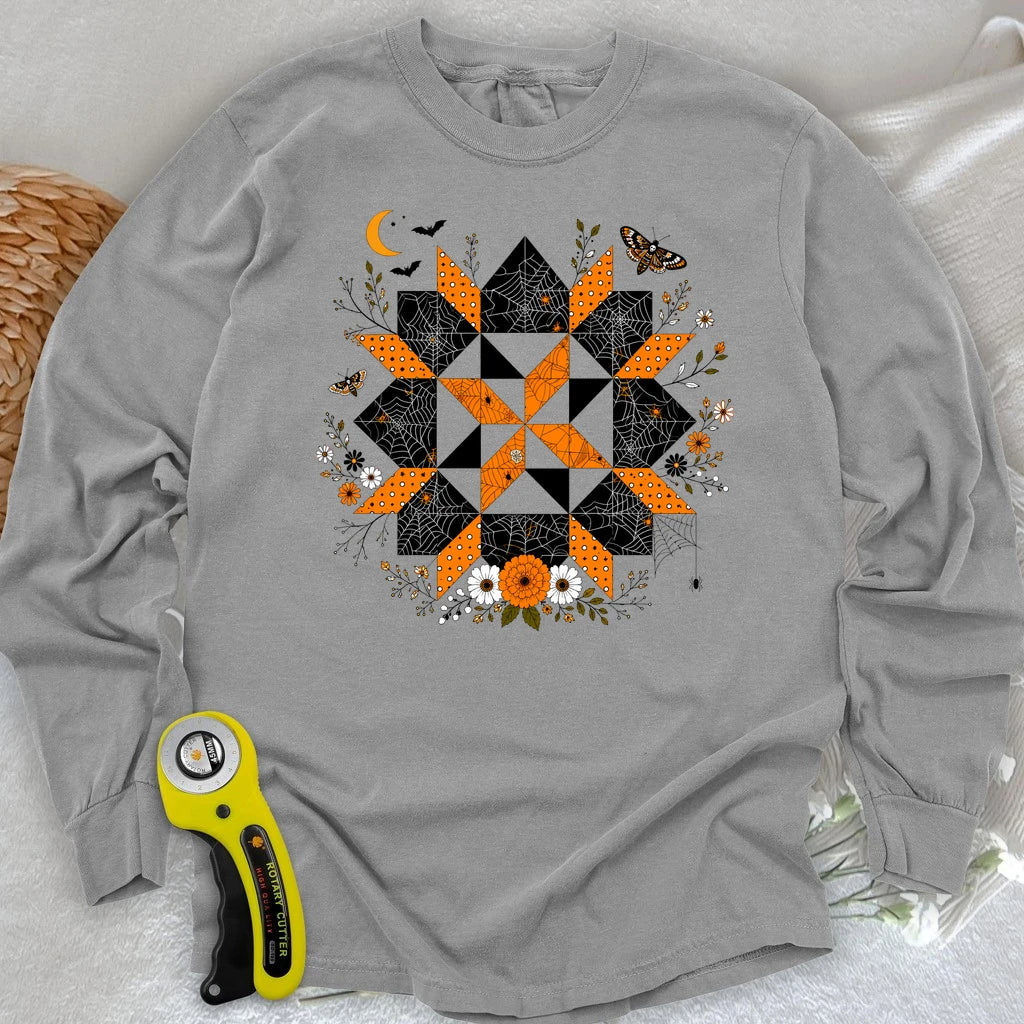 Haunted Garden Quilt Long Sleeve T-shirt