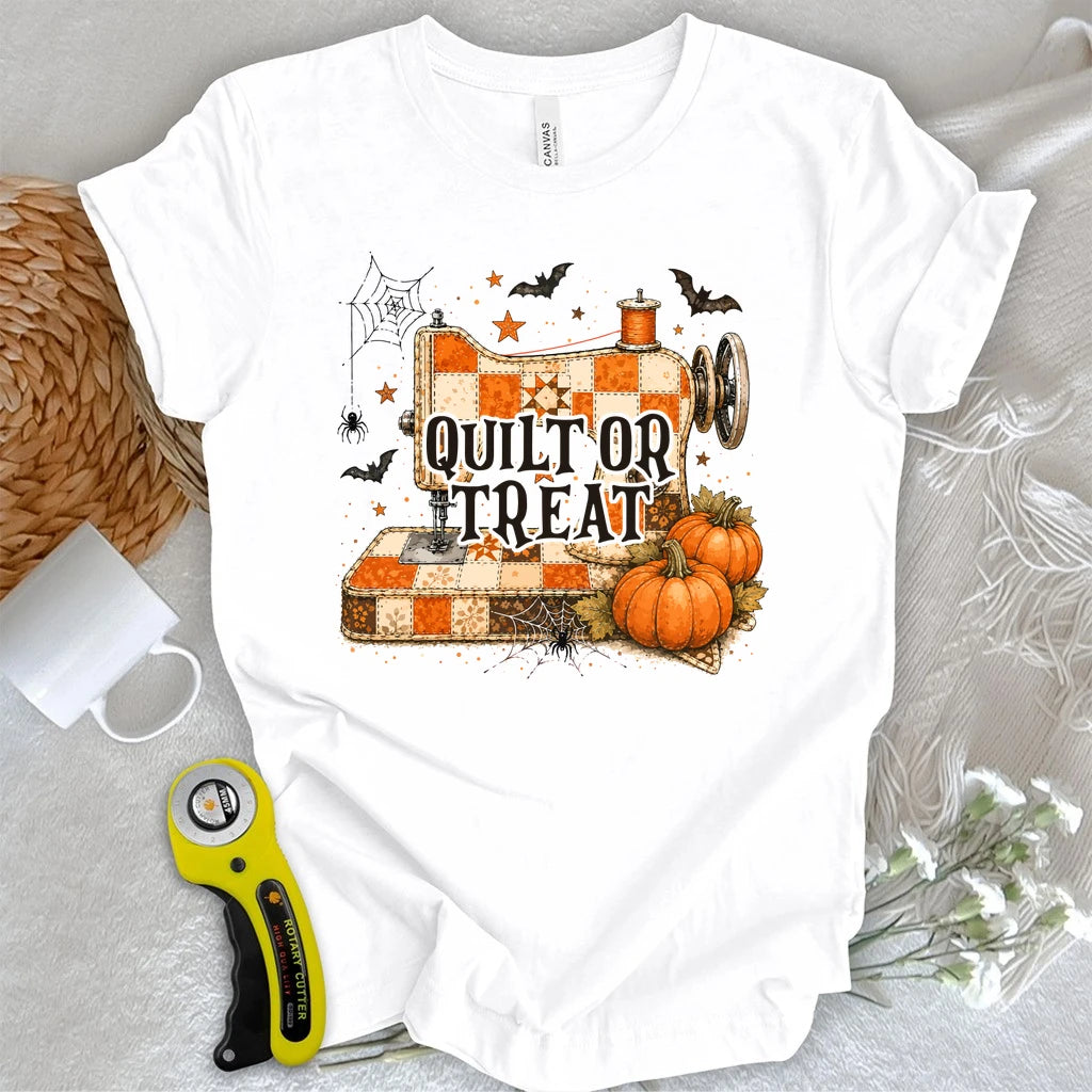 Quilt or Treat Patchwork T-shirt