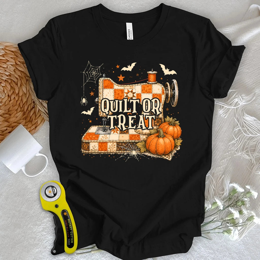 Quilt or Treat Patchwork T-shirt