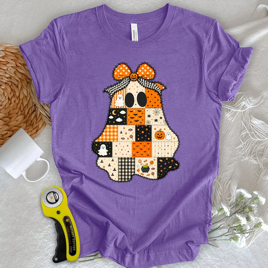 Halloween Patchwork Ghost T-shirt