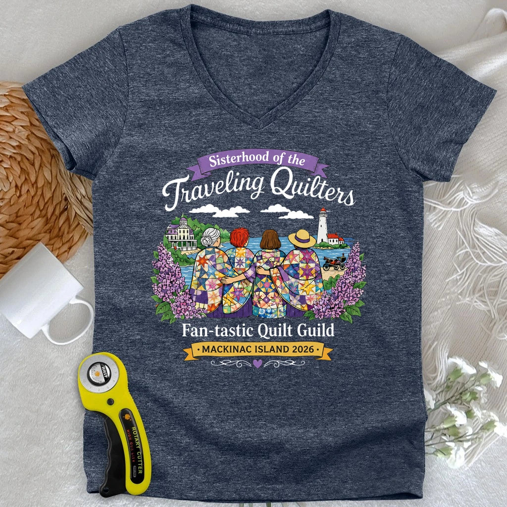 Sisterhood of Quilters Lady V-neck