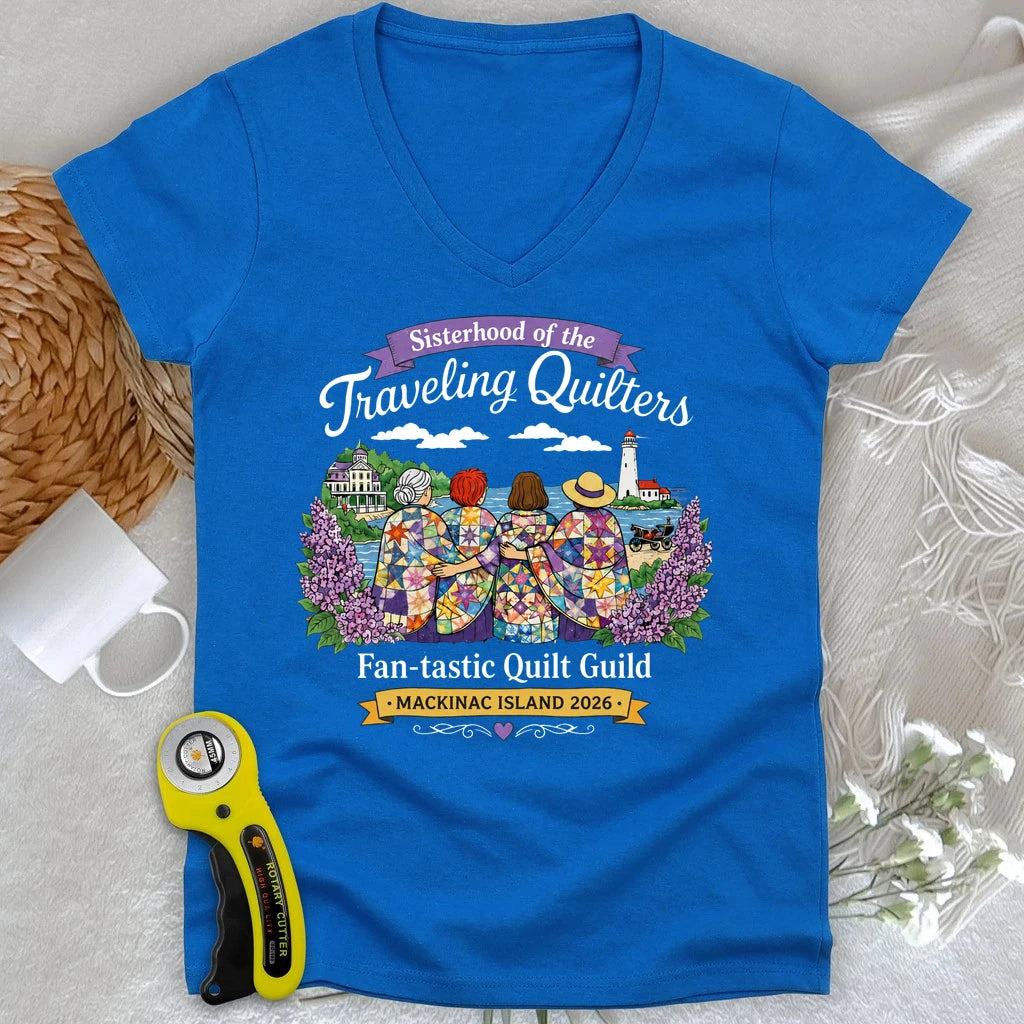 Sisterhood of Quilters Lady V-neck