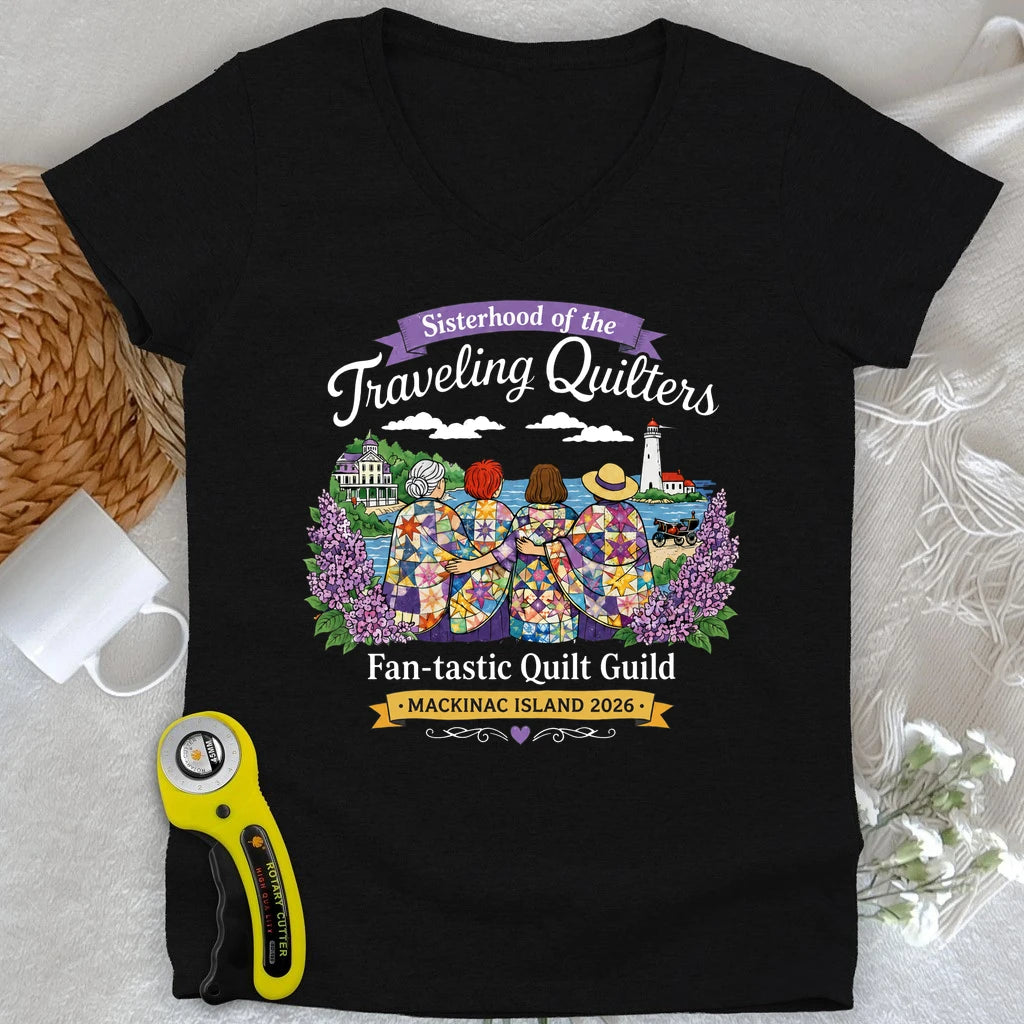 Sisterhood of Quilters Lady V-neck