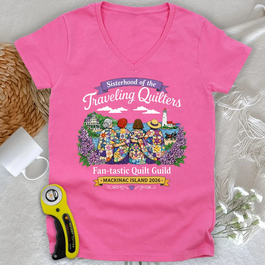 Sisterhood of Quilters Lady V-neck